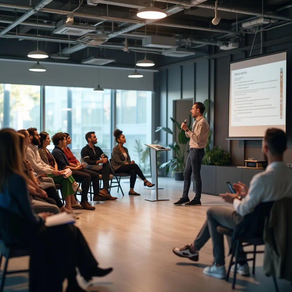 Taller de oratoria en acción